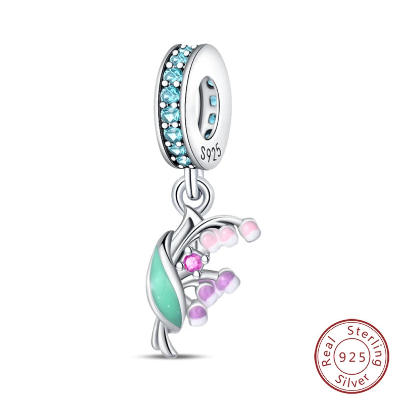 Sterling Silver Spring Colorful Butterfly