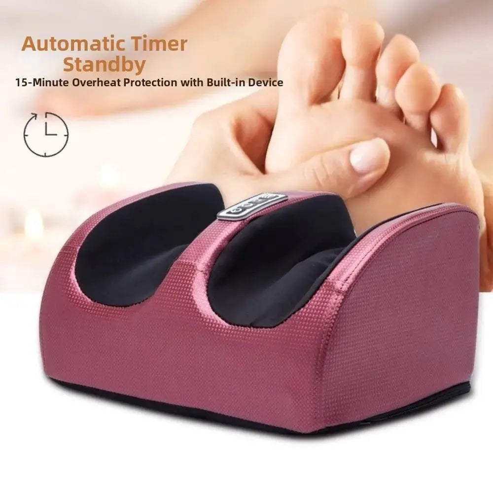 Comfortable Electric Foot Massager Infrared Heating Electric Heating Kneading Massager Roller Design Deep Kneading for 24W/12V