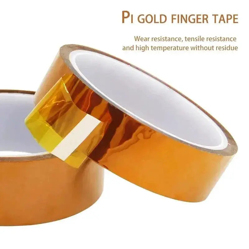 Gold Finger High Temp Polyimide Anti Static Tape 30m