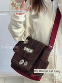 Middle-Age Shoulder Bag: Japanese & South Korean Style