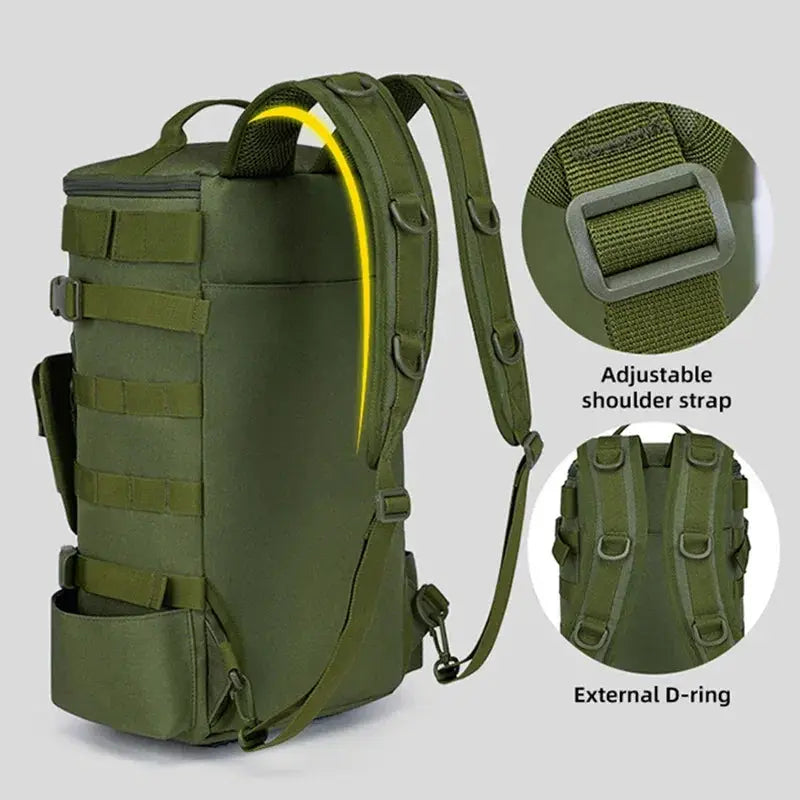 Multifunctional Fishing Backpack Tackle Bag With Rod Holders
