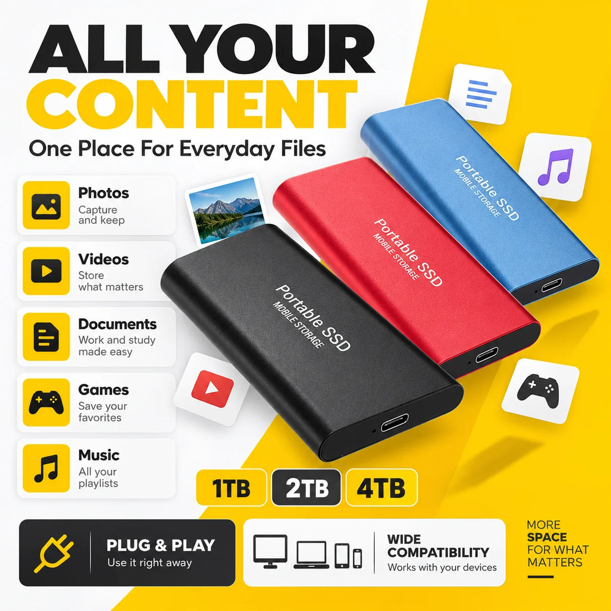Fast External SSD Drive