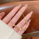 Fashion Snake Green Gemstone Bangle Bracelet for Women