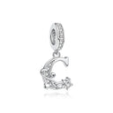 Sterling Silver Charm Star Letters