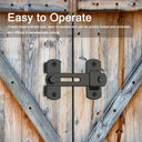 2 Piece Barn Door Lock Set - Secure 180 Flip
