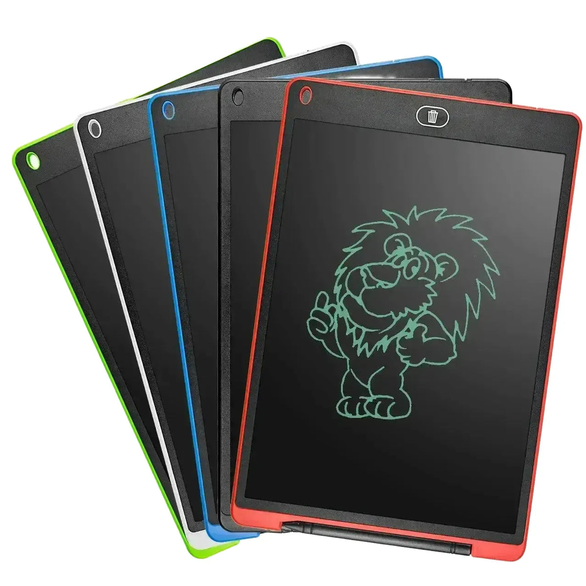 Paperless LCD Writing Tablet for Kids — Multicolor black