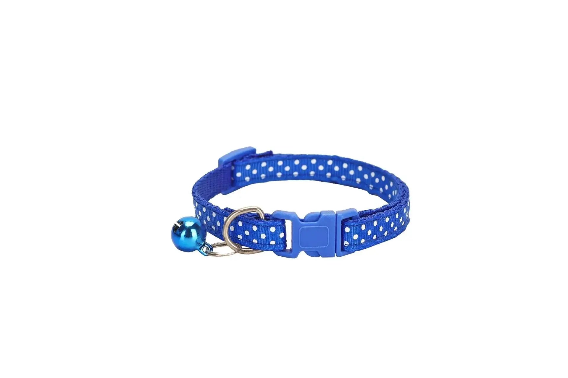 Reflective Pet Collar With Bell Dot Design For Style
