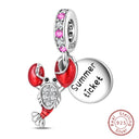 Red Series Charm Beads Sterling