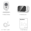 3.5-Inch Wireless Video Baby Monitor with Night Vision Features