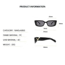Retro Rectangle Sunglasses Women Brand Designer Vintage Classic