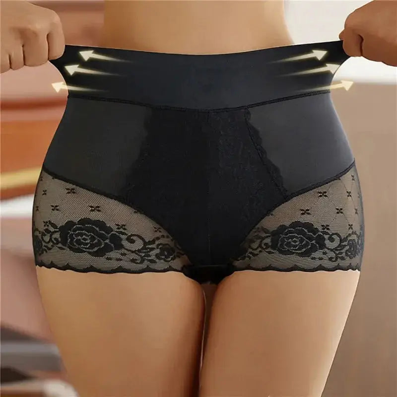 Women High Waist Lace Shaping Seamless Panties For Women