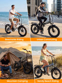ESKUTE 1200W Foldable Fat Tire E Bike