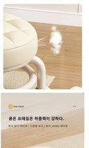 Pulley Low Stool: Wheel Children Shoe Changing