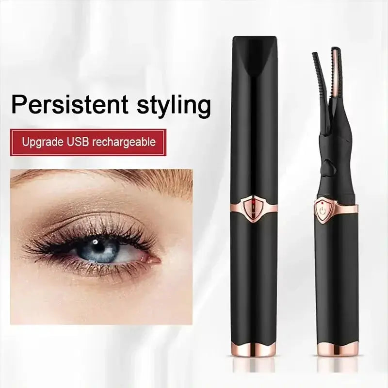 Electric Heated Eyelash Curler USB Rechargeable Quick Heats