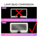Car Sun Visor Mirror - Led Rechargeable Light