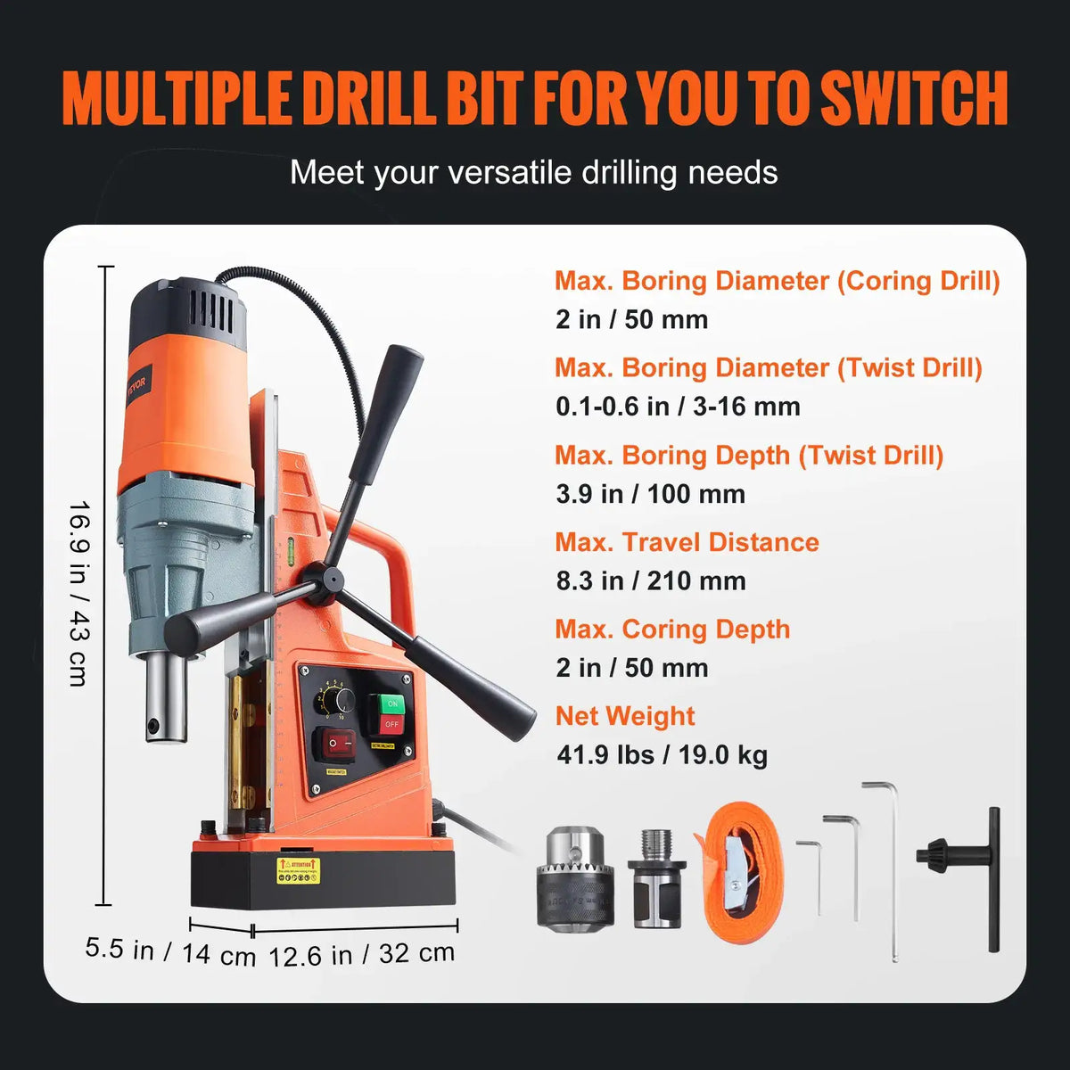 Heavy Duty Magnetic Drill Press Heavy — product view 11