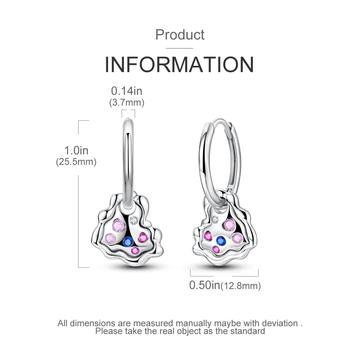 Silver Plated Hoop Earring Pendientes