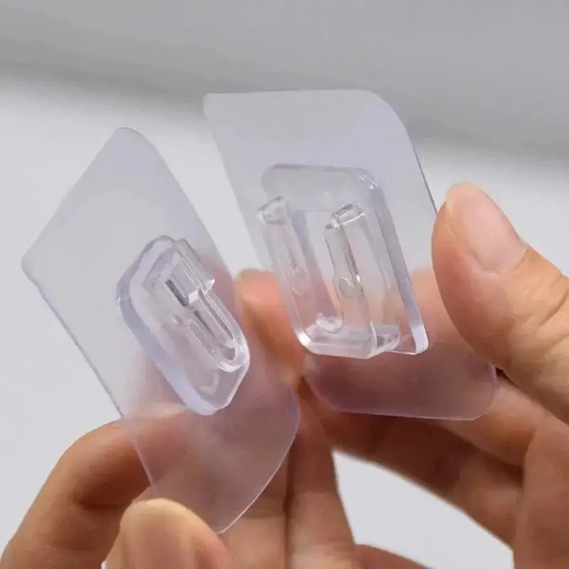 Double Sided Adhesive Wall Hooks Multi Purpose Transparent