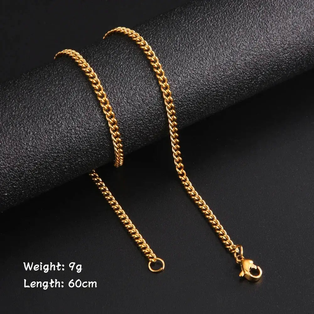 Durable Box Chain Necklace for Men Daily — product view 20