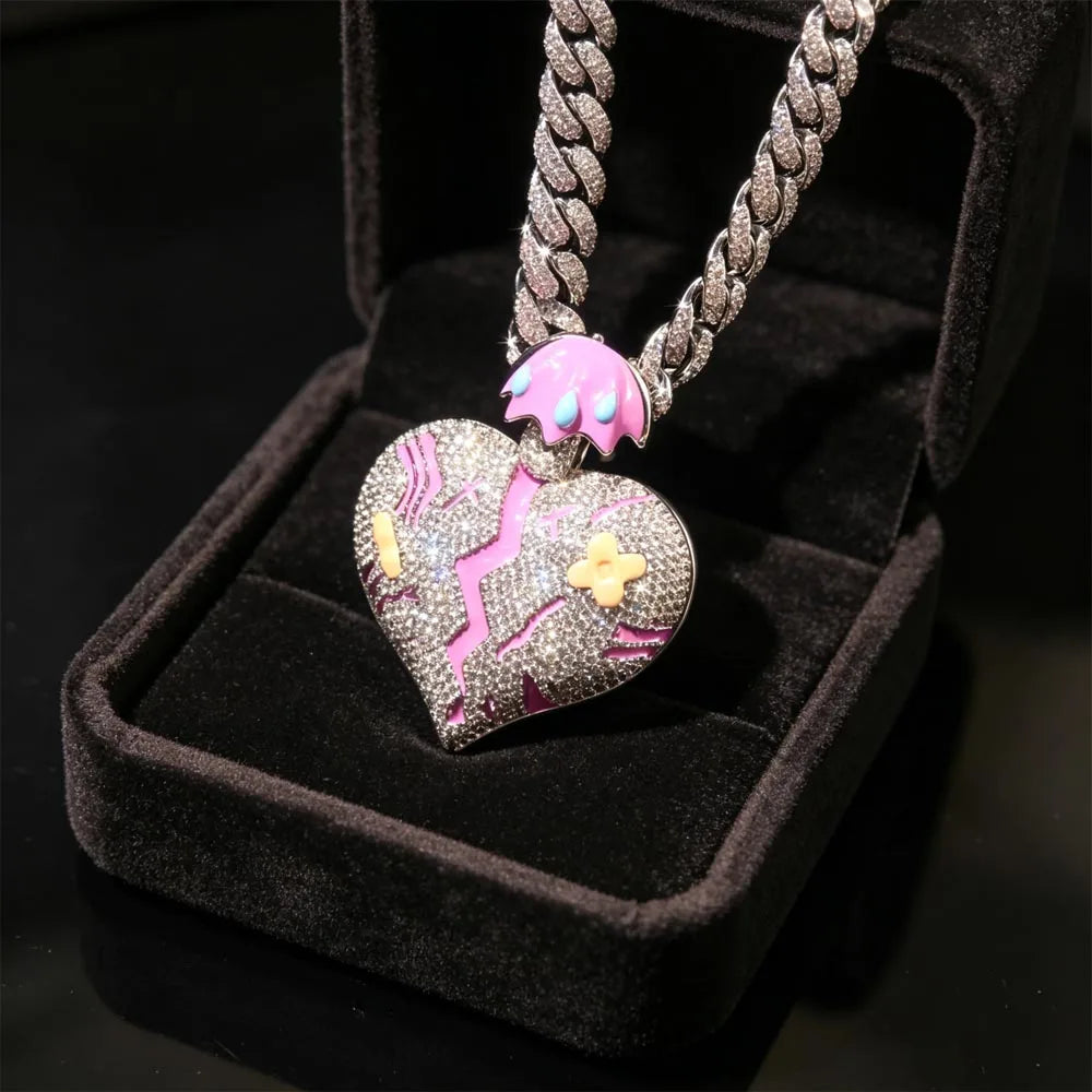 Iced Out Broken Heart Umbrella