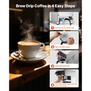 Commercial Drip Coffee Maker, Cups Machine with L Thermal Carafe