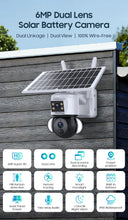 SHIWOJIA 6MP 4G SIM Card Solar Camera Outdoor Security