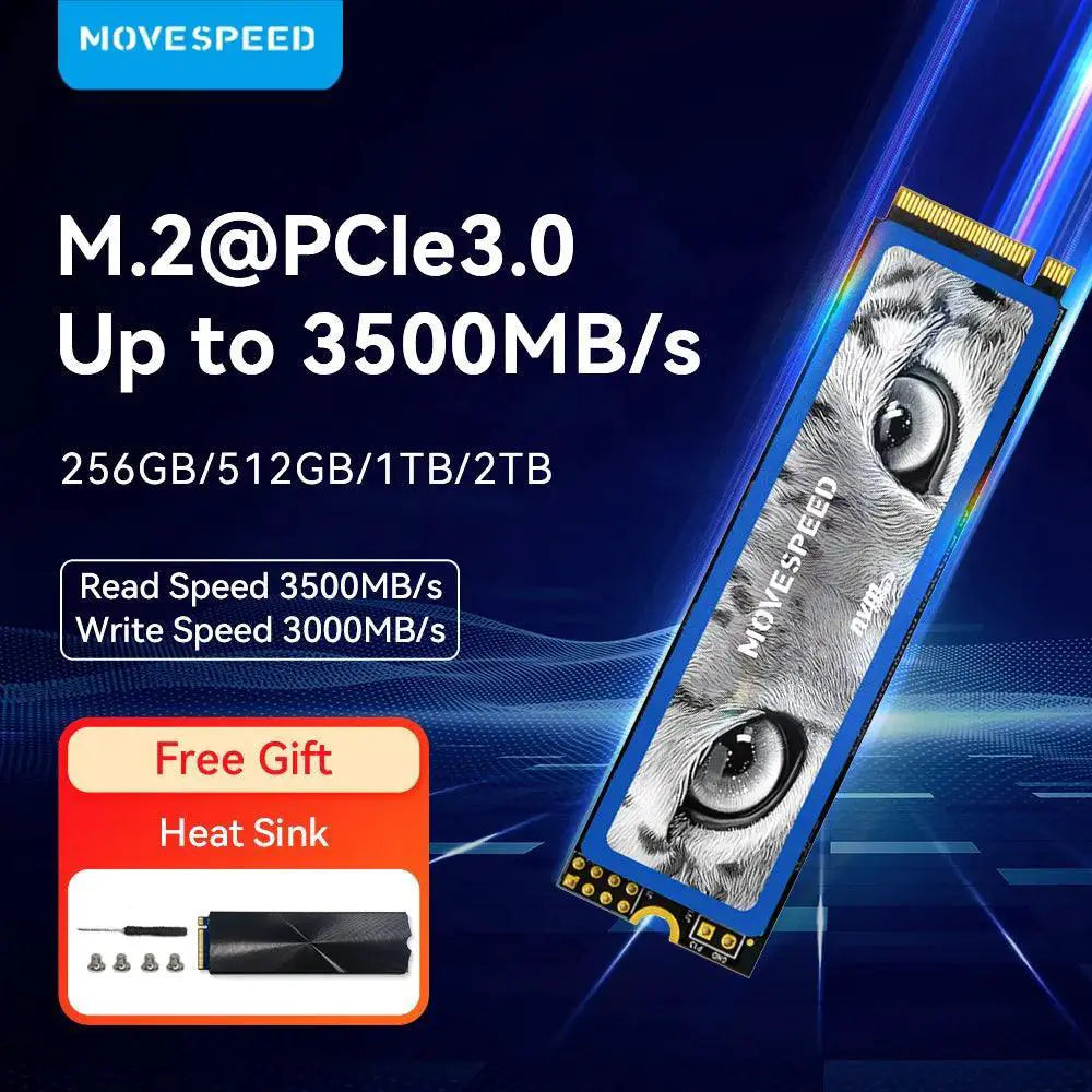 Movespeed NVMe M2 SSD High Speed Laptop And PC Storage