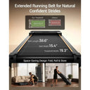Foldable Walking Pad Treadmill With 40 Incline Tall Handlebars