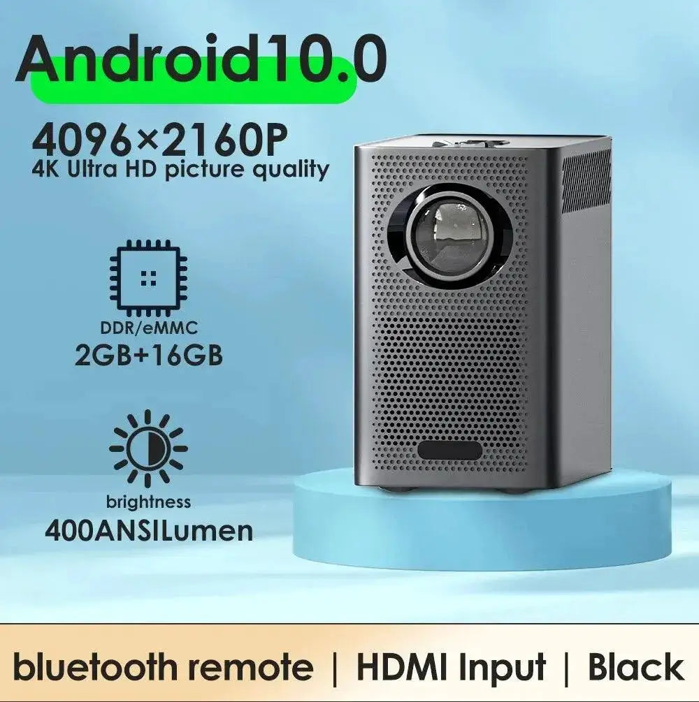 4K Android WiFi Projector Portable Wireless Streaming Design