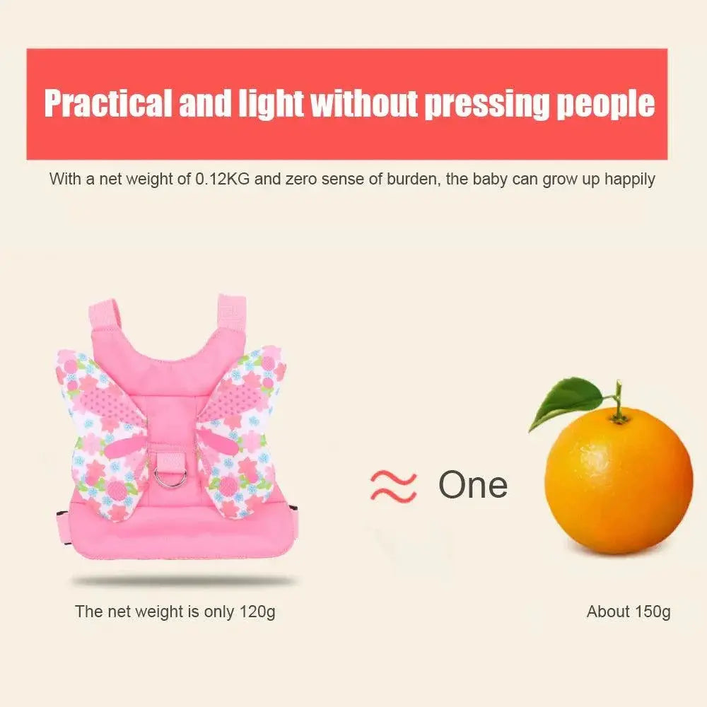 Angel Wings Baby Safety Harness Backpack for Girls Pink
