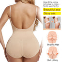 Seamless Backless Bodysuit Shapewear for Women Tummy Control