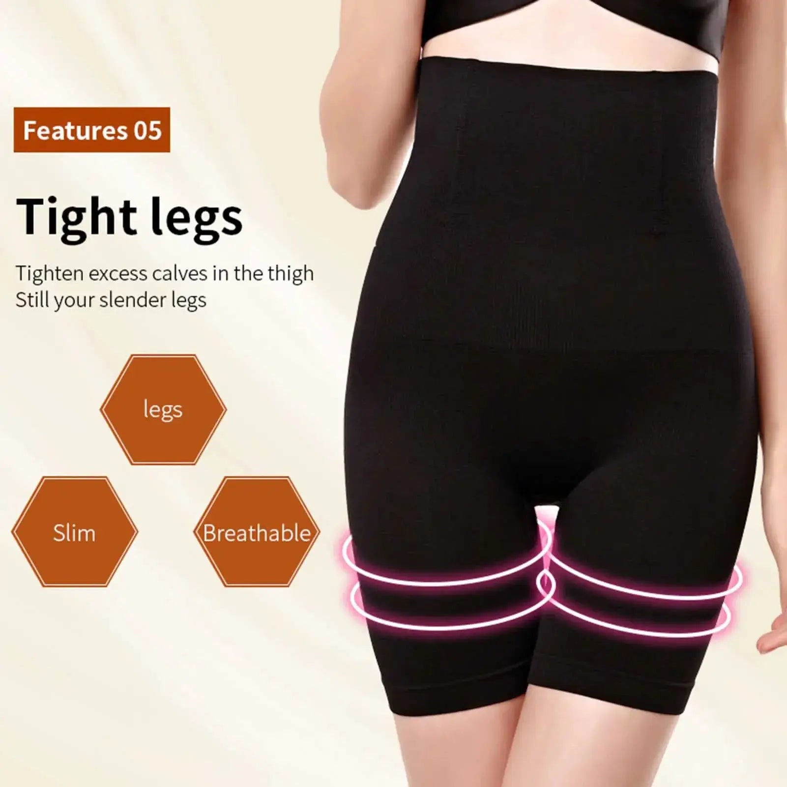 High Rise Seamless Shapewear Pants For Women Flatter Figure