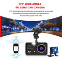 Dashcam Night Vision 24H Front and Rear 1080P Dual Lens Car DVR Mirror Stay Safe