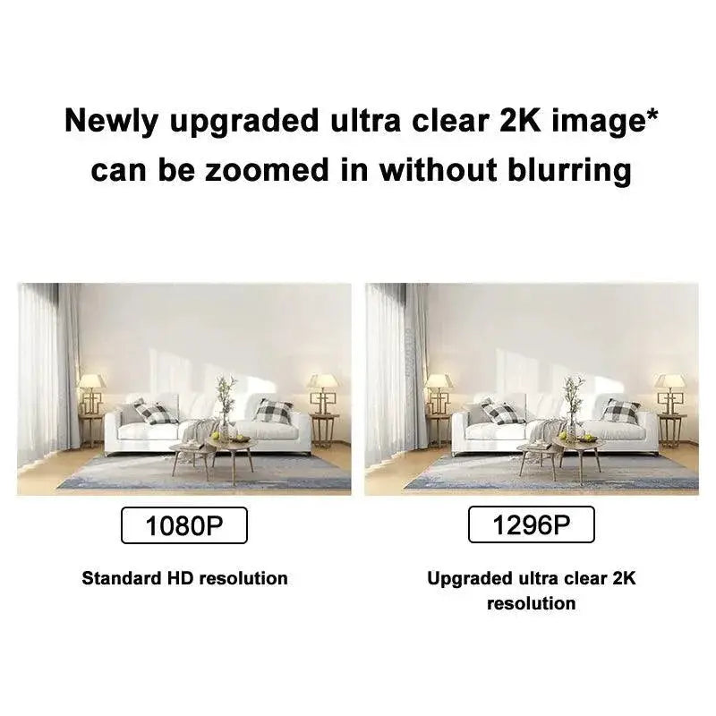 Smart Home Camera 2K Night Vision AI Detection System