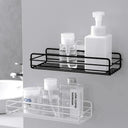 Iron Wall Shelf Organizer for Stylish Bathroom Kitchen Storage