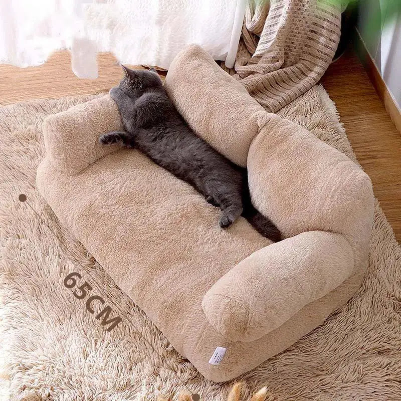 Luxury Cat Bed Soft Washable Pet Sofa for Small Dogs