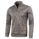 Spring Thicker Men's Half Zip Pullover Hoodie Sweatshirt