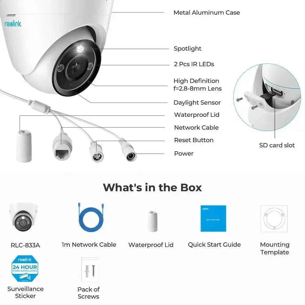 Reolink PoE 4K Security Camera With Smart AI Detection