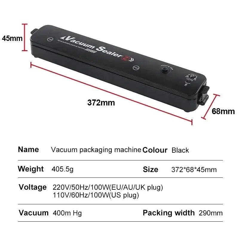 Electric Vacuum Sealer Machine For Fresh Foods Preservation - OurLum.com