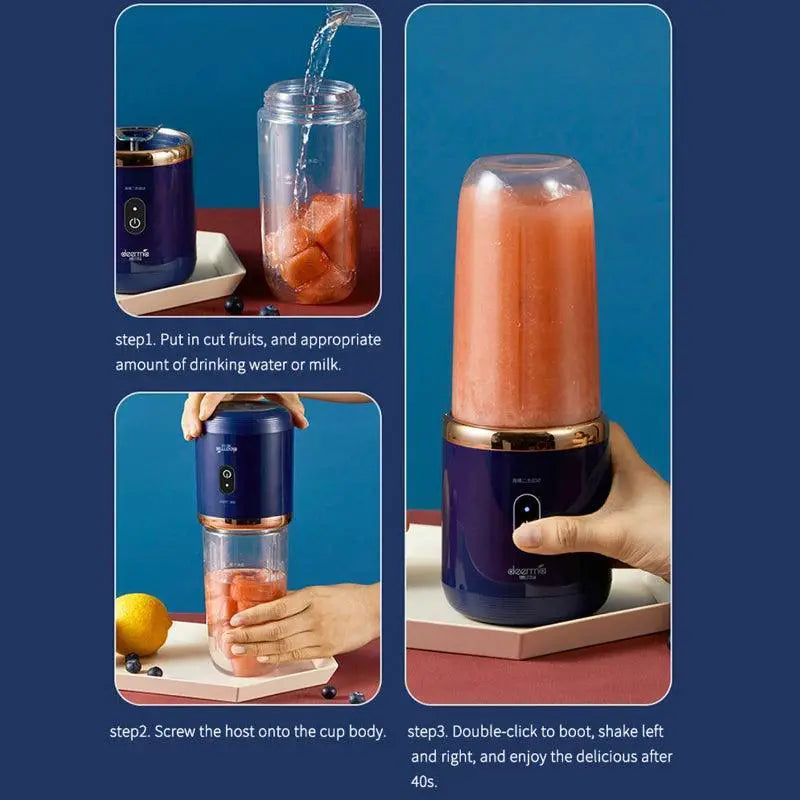 Portable Personal Size Electric Mini Fruit Juice Blender