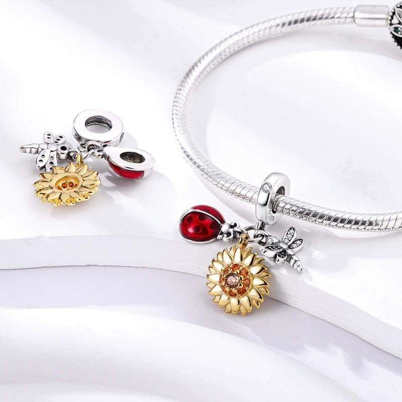 Charm Sterling Silver Bead Pendant