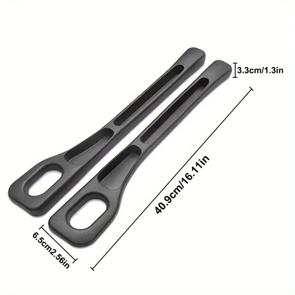 2pc Car Seat Gap Filler Organizer Pu Waterproof Car Seat Gap Plug Strip with 2 Grooves Seat Gap Storage Auto Interior Accessorie