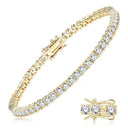 Gold Moissanite Tennis Bracelet