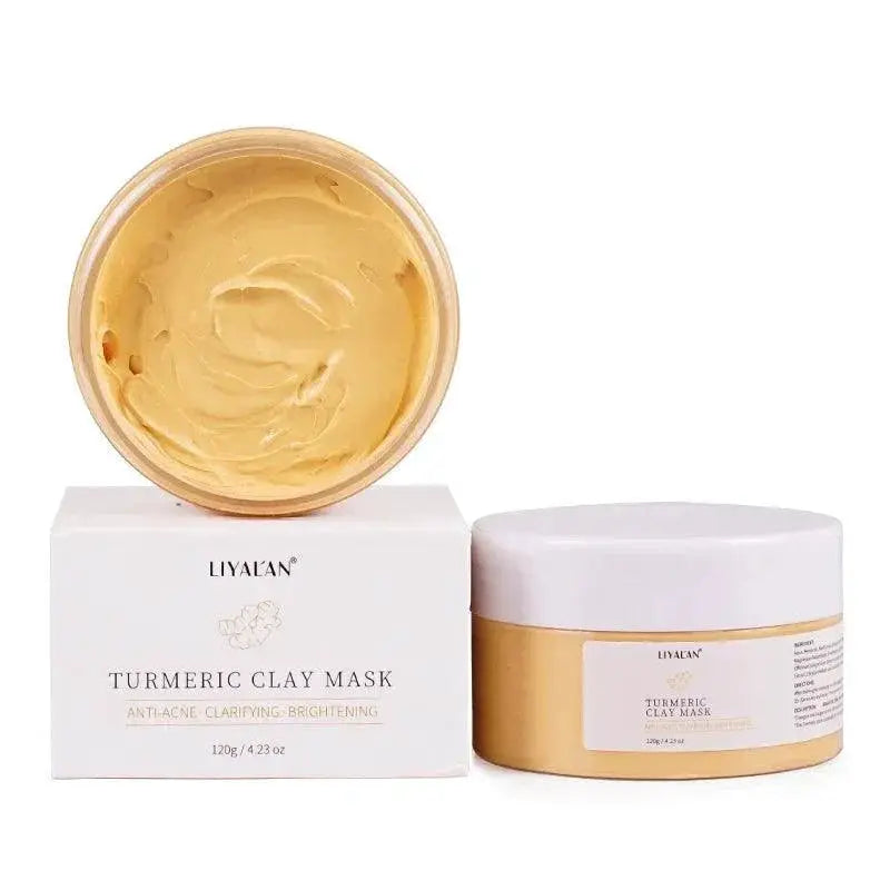 Turmeric Clay Mask for Acne and Blackhead Removal Treatment
