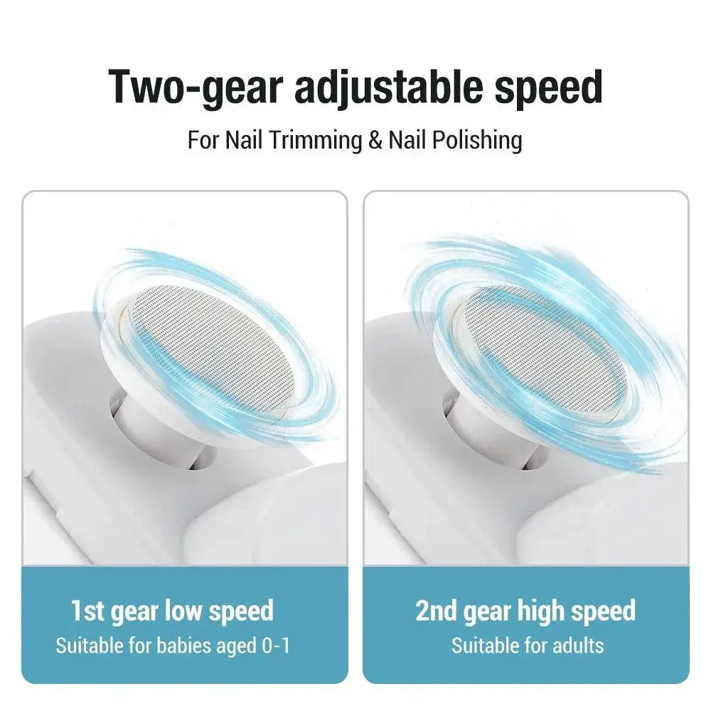 2 In 1 Electric Nail Clipper And File For Adults And Babies