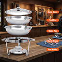 Pack Chafing Dish Buffet Set Stainless Steel With Food Pan