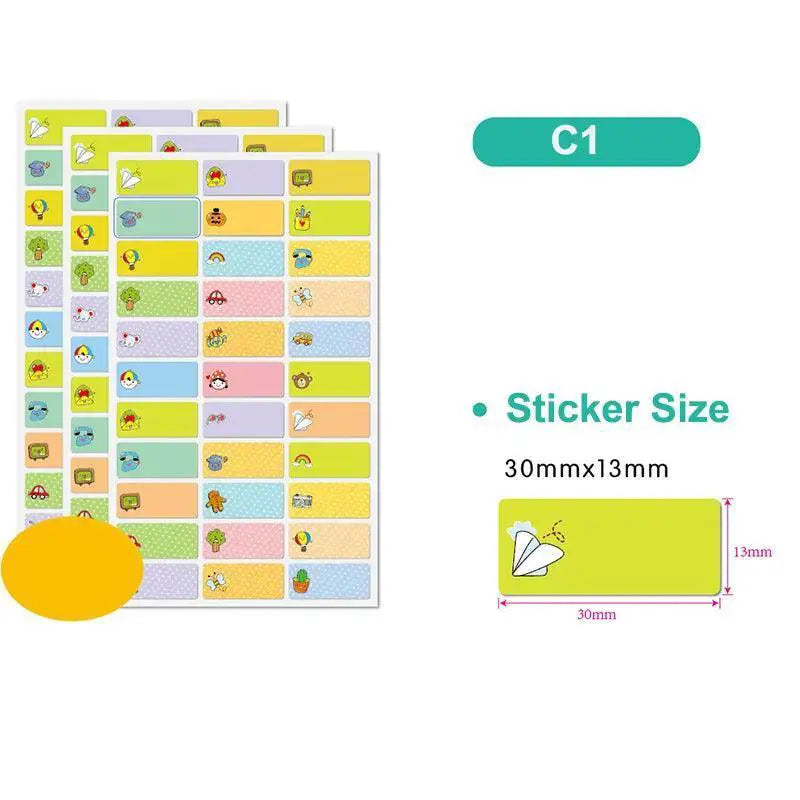 Cute Animal Name Stickers Personalized Labels For Kids