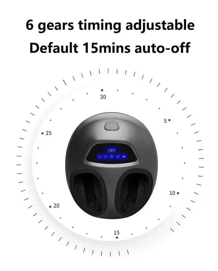 Infrared Heating Deep Kneading Electronic Shiatsu Foot Massager Rolling Massage From Toes To Heels Air Compress Massage
