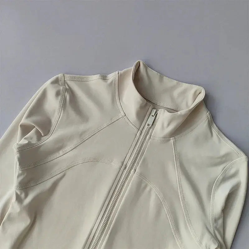 Yoga Suit Women High End Standing Collar Long Sleeve Jacket