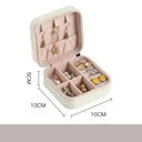 Portable Mini Jewelry Storage Box Travel Organizer Case